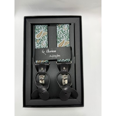 Tirante verde con botonera...