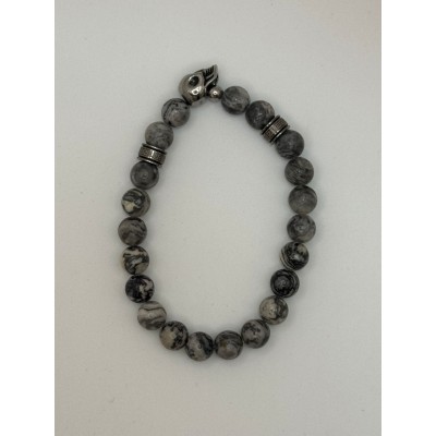 Pulsera de cuentas grises...