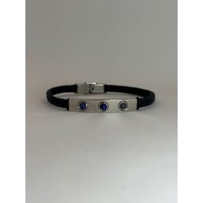 Pulsera círculos azules -...