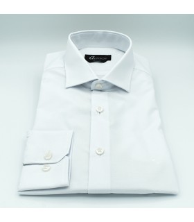 Camisa blanca de vestir, regular fit.