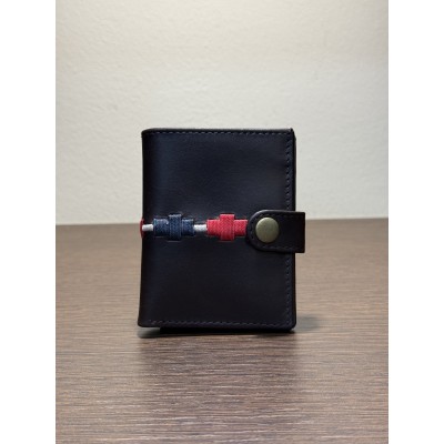 Cartera piel POLO azul