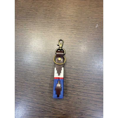 Llavero piel POLO blanco